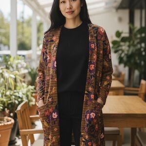 LuLaRoe Multicolor Floral Cardigan